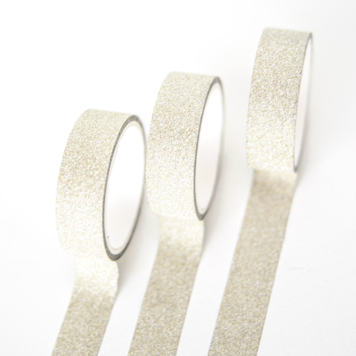 Set van 3 Rollen Washi Tape Champagne | Washi Tape voor Agendas | Washi Tape voor Scrapbooking en Bulletjournals